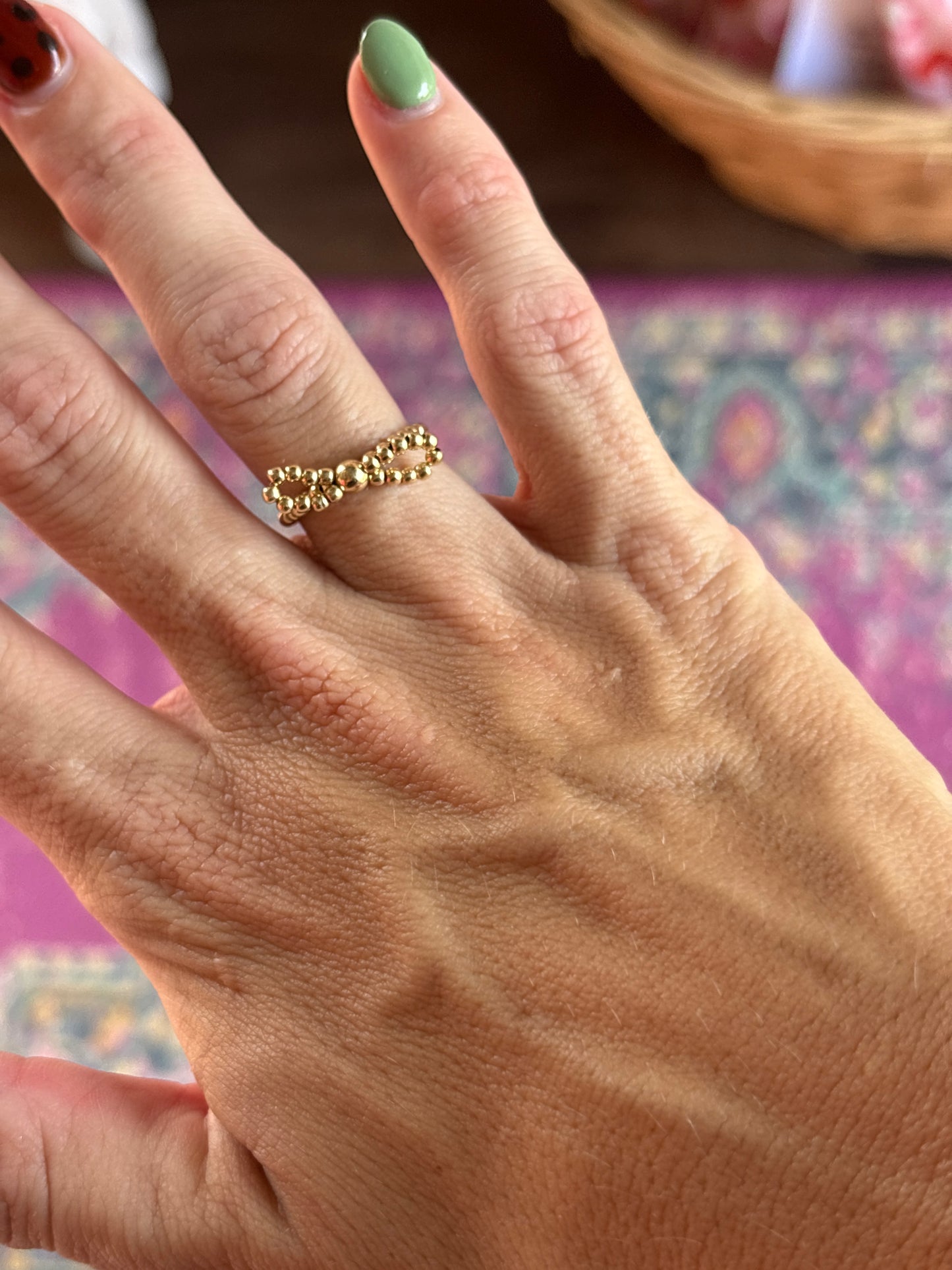 14K GF Bow Ring
