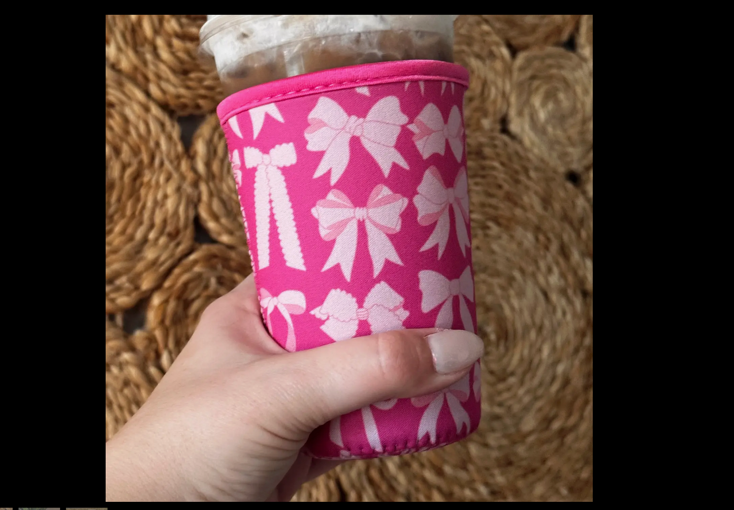 Iced coffee sleeve.