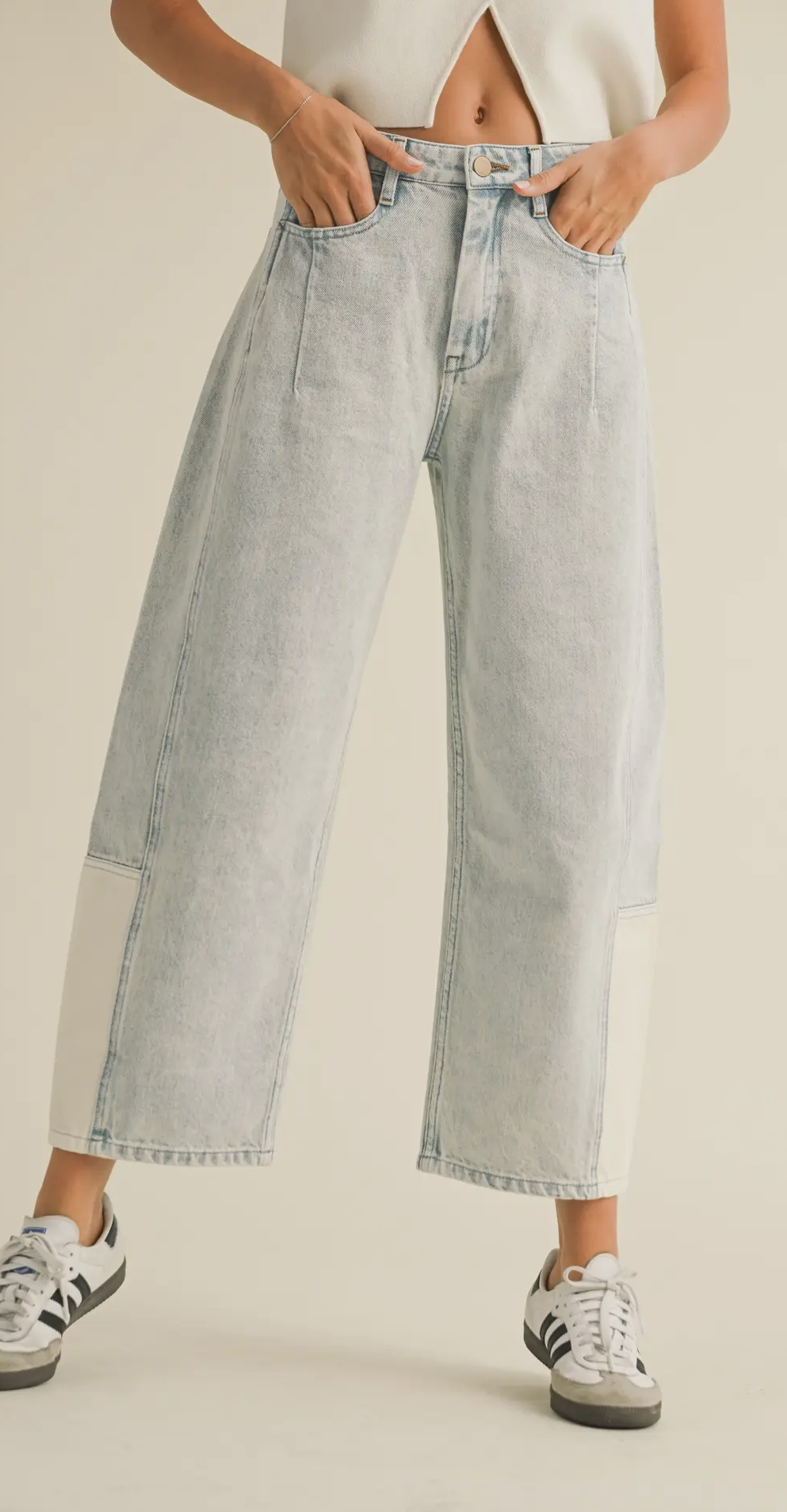 Miou Muse Barrel Denim Pants