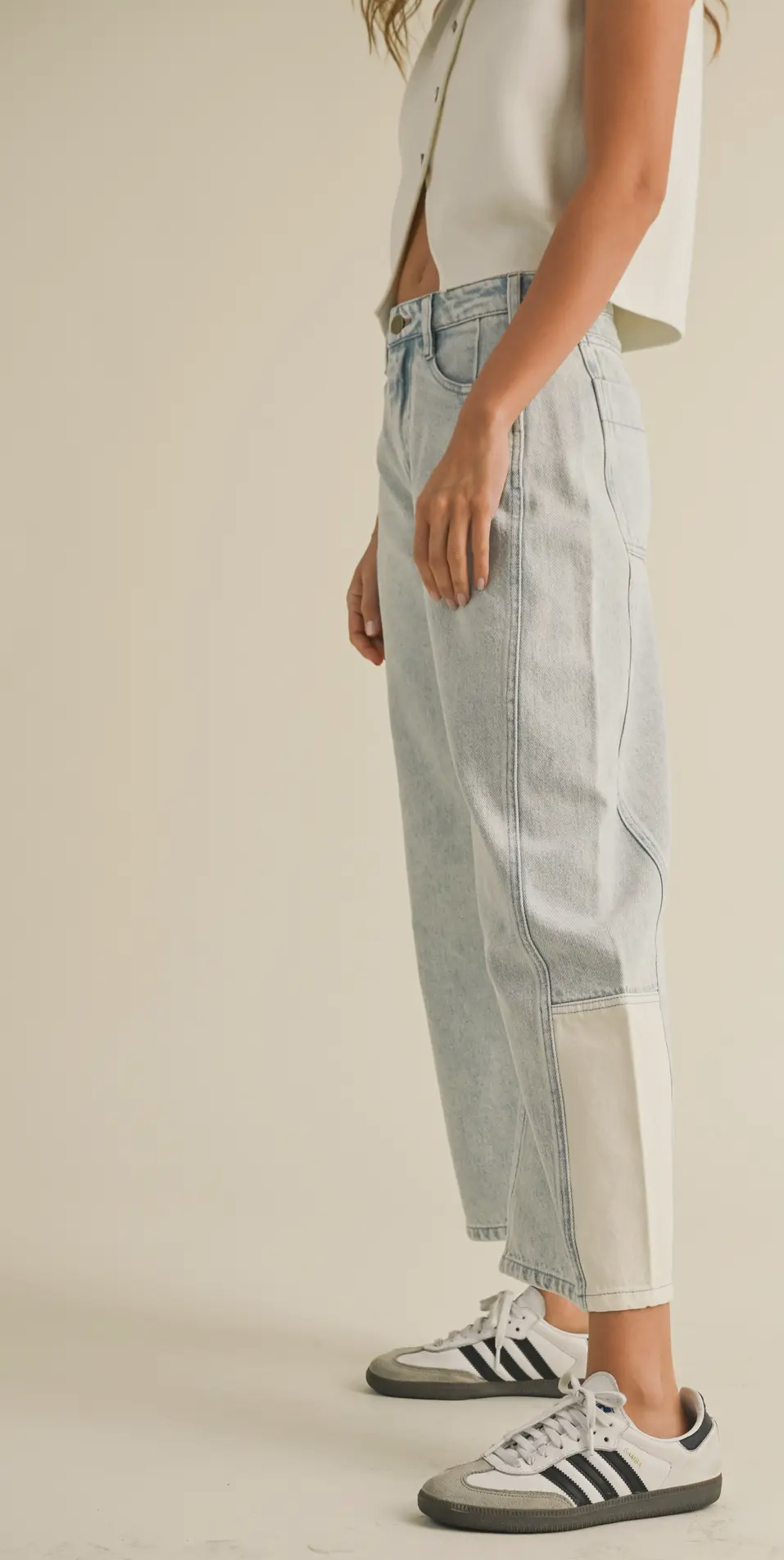 Miou Muse Barrel Denim Pants