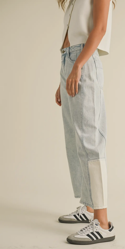 Miou Muse Barrel Denim Pants