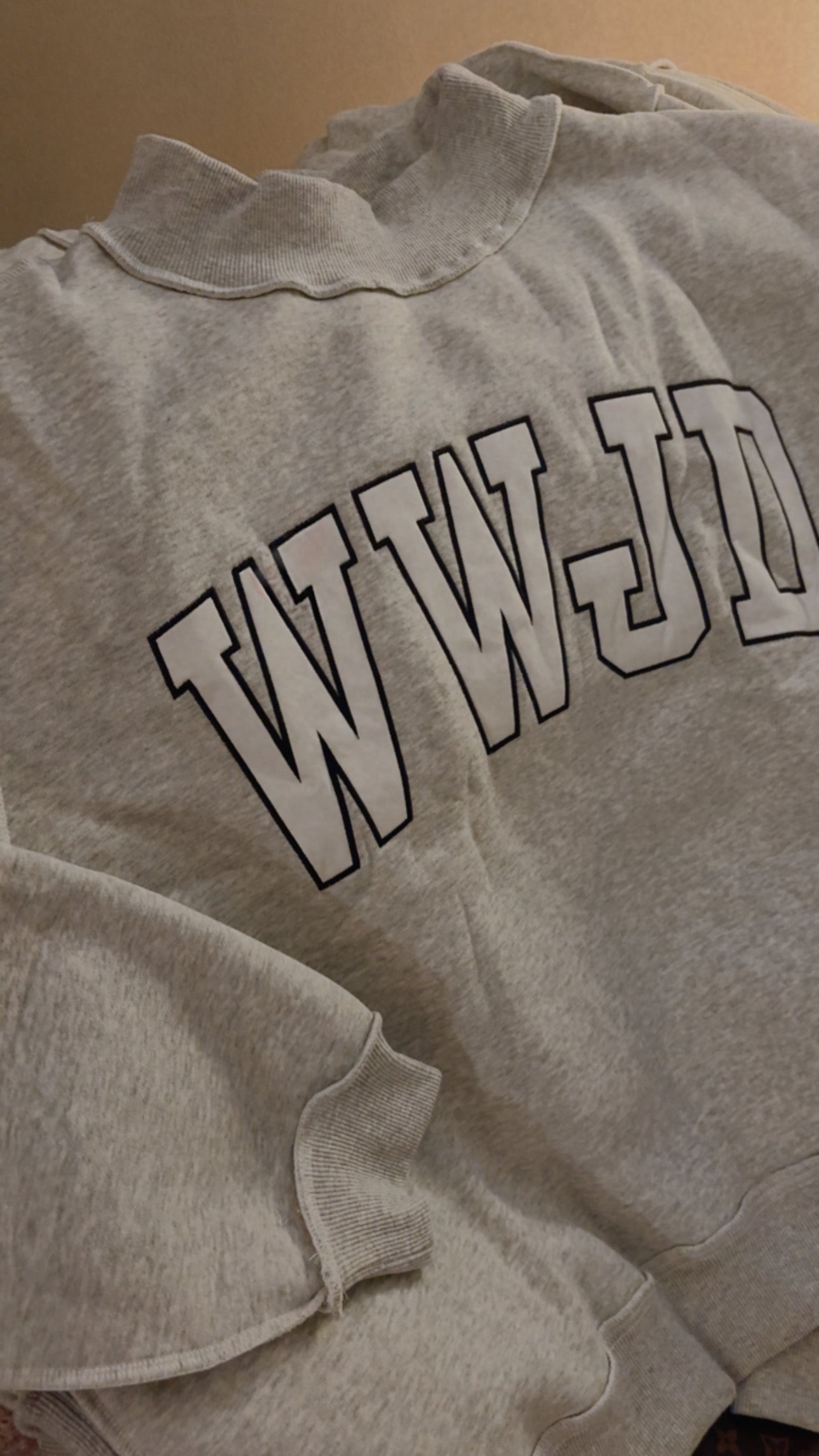 WWJD Embroidered Mockneck